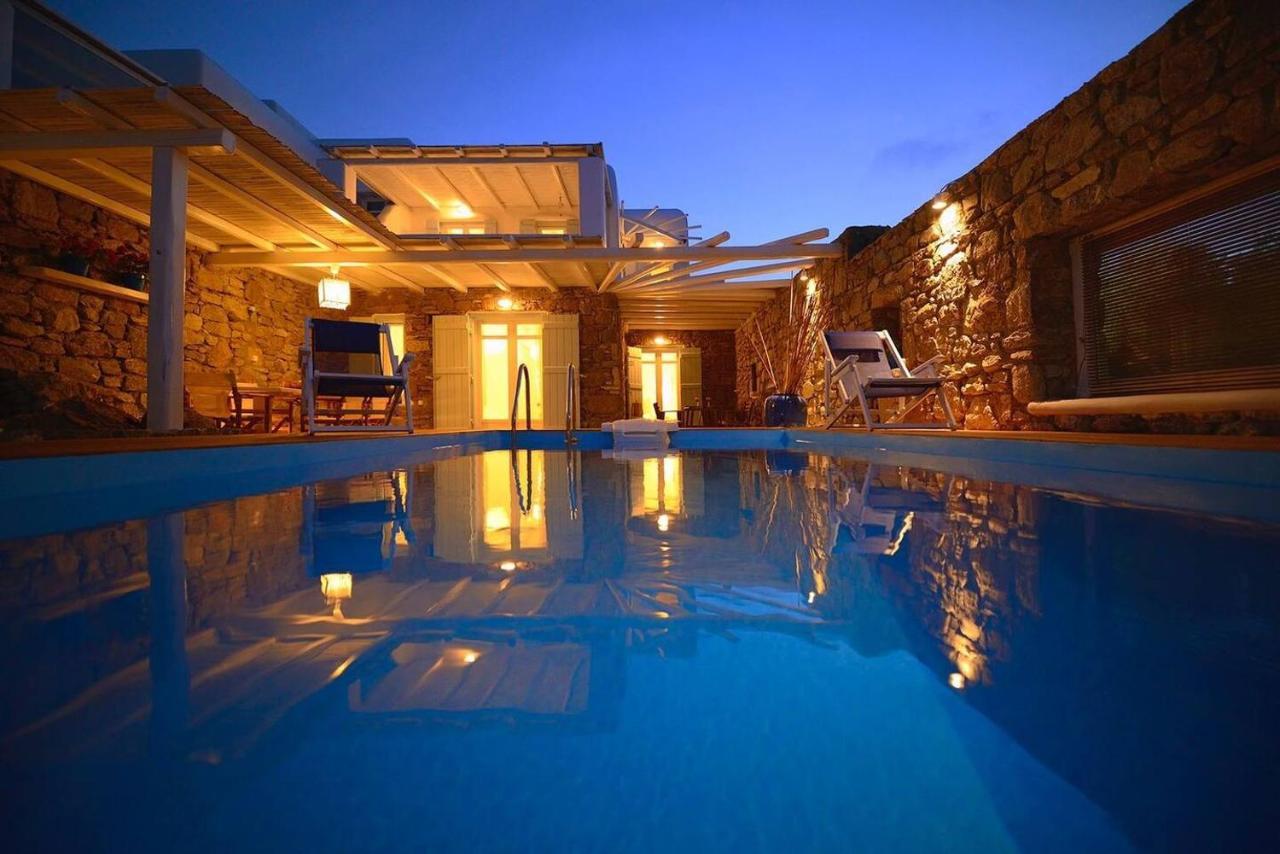 Allaya,Panormos Villa Private Pool Bagian luar foto