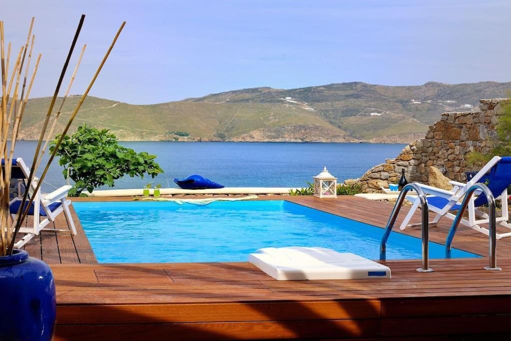 Allaya,Panormos Villa Private Pool Bagian luar foto