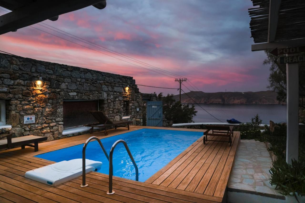 Allaya,Panormos Villa Private Pool Bagian luar foto