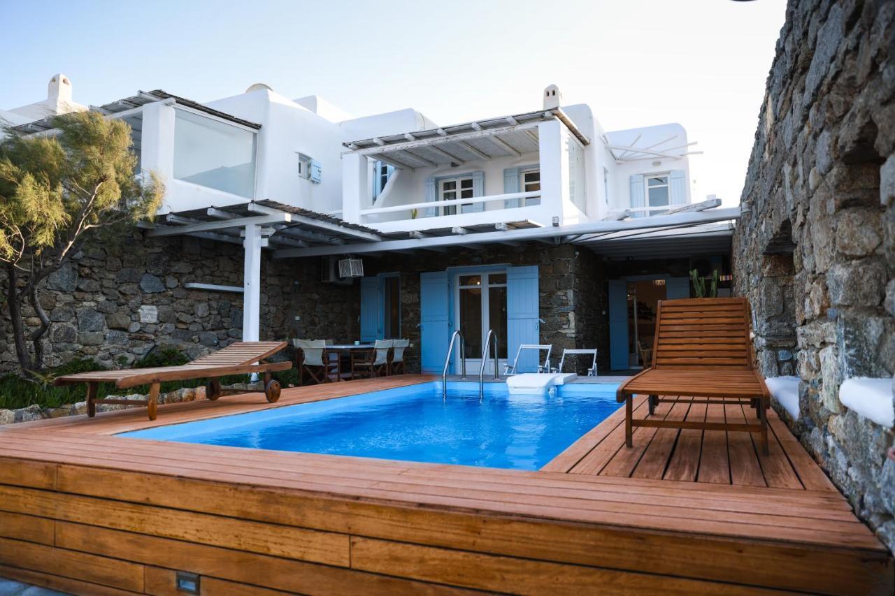Allaya,Panormos Villa Private Pool Bagian luar foto